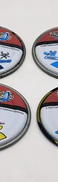 Lote Tazos Pokémon Metálicos Silver Y Gold 2007 4pz Original — Coleccionables vintage, años NOW (foto 5)