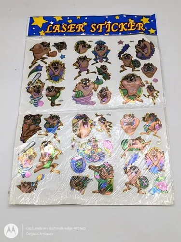 Stickers Retro Demonio De Tazmania 90's Sellado Planilla