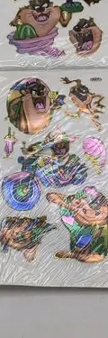 Stickers Retro Demonio De Tazmania 90's Sellado Planilla