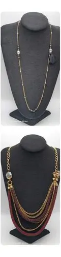 Lote De Maxi-collares Joyeria Saldos 34pzas Bisutería Negro Varios Colores — Coleccionables vintage (foto 7)
