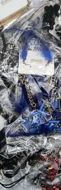 Lote De Maxi-collares Joyeria Saldos 34pzas Bisutería Negro Varios Colores — Coleccionables vintage