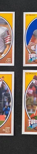 Tarjetas Coleccion Nfl Upper Deck Joe Montana 1991 Football — Coleccionables vintage, años 90s (foto 8)