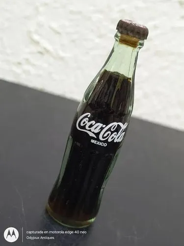 Mini Botella Vintage Coca Cola México 8cm Retro 90's