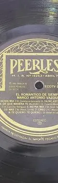 Disco Lp Vinilo Marco Antonio Vazquez El Romántico 16 Éxitos Estándar — Audio vintage, años 80s (foto 8)
