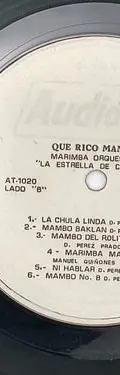 Disco Lp Que Rico Mambo! Marimba Orq. Estrella De Chiapas Estándar — Audio vintage, años 60s (foto 6)