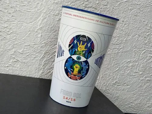 Vaso Promocional Vive Latino 2020 Indio Foro Sol Marzo — Coleccionables vintage, años NOW
