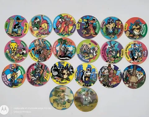 Tazos Looney Tunes Gira Tazos 1994 Lote 20-pack Retro