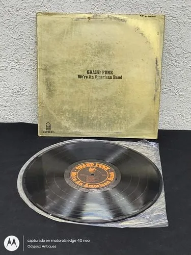 Disco Lp Vinilo Grand Funk - We're An American Band 1973 Mx Estándar — Audio vintage, años 70s