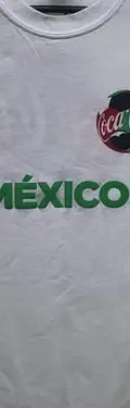 Playera Coca Cola México Tricolor Mediana Hecha En Nicaragua Blanco Con Logos En Verde Blanco Y Rojo Coca Cola Mundial Mediana Serigrafia — Coleccionables vintage, años 90s (foto 4)
