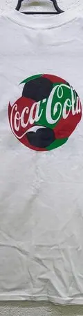 Playera Coca Cola México Tricolor Mediana Hecha En Nicaragua Blanco Con Logos En Verde Blanco Y Rojo Coca Cola Mundial Mediana Serigrafia — Coleccionables vintage, años 90s (foto 5)
