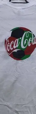 Playera Coca Cola México Tricolor Mediana Hecha En Nicaragua Blanco Con Logos En Verde Blanco Y Rojo Coca Cola Mundial Mediana Serigrafia — Coleccionables vintage, años 90s (foto 7)