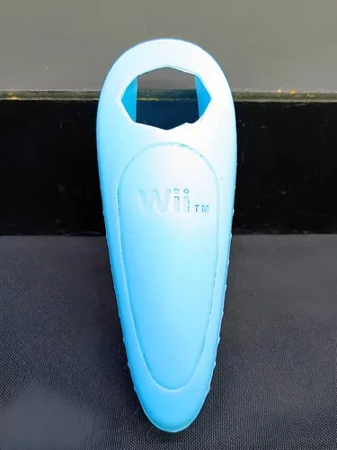Funda Protectora De Silicona Para Nunchuk Wii Azul Original Azul Claro — Gaming vintage, años NOW