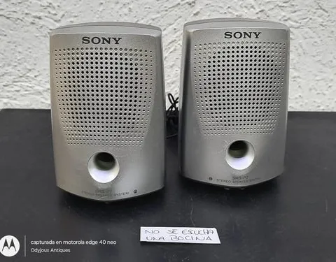 Mini Bocinas Portátiles Sony Srs-p7 Speaker System No Sirven Gris