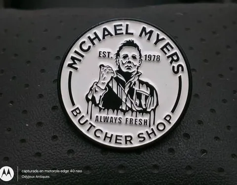 Pin/broche Michael Myers Butcher Shop Terror Pins 3cm Blanco Michael Myers