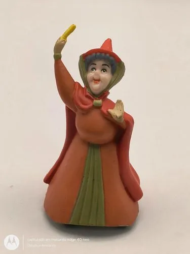 Figura Hada Madrina Flora De La Bella Durmiente Disney 7cm — Coleccionables vintage, años 90s