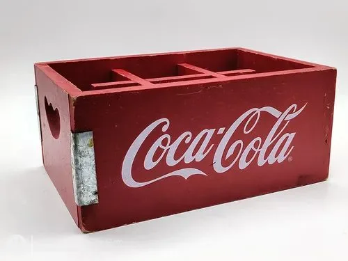 Cajón De Madera Coca Cola Para Botellas D Vidrio Vintage 6pz — Coleccionables vintage