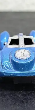 Carrito Maisto Tork Twist Car Blue Yellow Flames Incompleto Azul Acero — Coleccionables vintage, años NOW (foto 4)