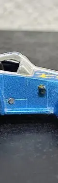 Carrito Maisto Tork Twist Car Blue Yellow Flames Incompleto Azul Acero — Coleccionables vintage, años NOW (foto 5)