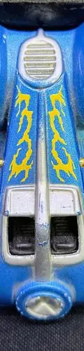 Carrito Maisto Tork Twist Car Blue Yellow Flames Incompleto Azul Acero — Coleccionables vintage, años NOW (foto 7)