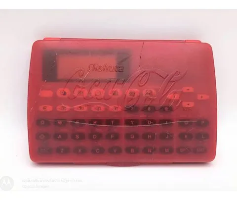 Agenda Electronica Promocional Coca Cola Retro 90's Original Rojo