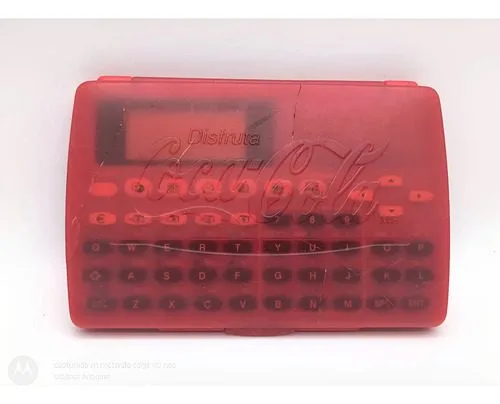 Agenda Electronica Promocional Coca Cola Retro 90's Original Rojo — Tech vintage, años 90s