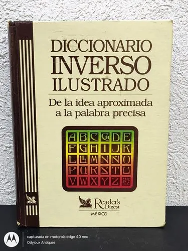 Diccionario Inverso Ilustrado Reader's Digest México 1992 — Coleccionables vintage, años 90s