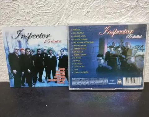 Cd Inspector - 15 Éxitos Solo Caja Y Portada Original  Estándar