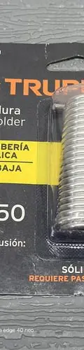 Soldadura Sólida 50/50 Para Tubería Hidráulica 70g — vintage México (foto 2)