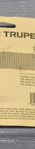 Soldadura Sólida 50/50 Para Tubería Hidráulica 70g — vintage México (foto 5)