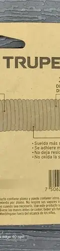 Soldadura Sólida 50/50 Para Tubería Hidráulica 70g — vintage México (foto 6)