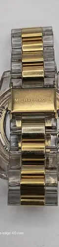 Reloj Michael Kors Bradshaw 6319 Dorado Para Reparar Orig Transparente Con Dorado Dorado