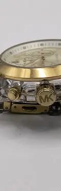 Reloj Michael Kors Bradshaw 6319 Dorado Para Reparar Orig Transparente Con Dorado Dorado