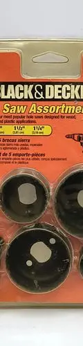 Set 5 Brocas Sierra Copa Para Madera Black & Decker 71-120 — Decoración vintage, años 80s