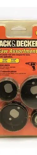 Set 5 Brocas Sierra Copa Para Madera Black & Decker 71-120 — Decoración vintage, años 80s (foto 2)