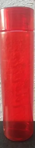 Cilindro Coca Cola Botella Para Agua Rojo Transparente — Coleccionables vintage, años NOW (foto 4)