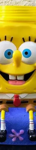 Vaso Bob Esponja Universal Studios 2002 Viacom Original Amarillo — Coleccionables vintage, años NOW