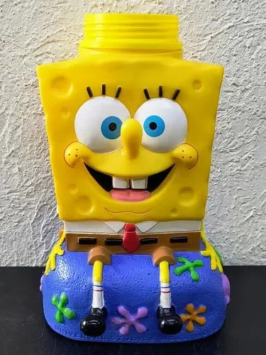 Vaso Bob Esponja Universal Studios 2002 Viacom Original Amarillo — Coleccionables vintage, años NOW