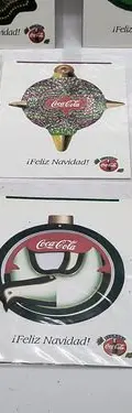 Decorines Coca Cola Colección Esferas Cartón Lote 8pz 90's — Coleccionables vintage, años 90s (foto 3)