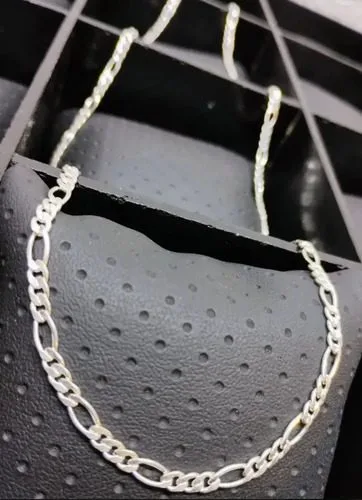 Cadena Tipo Cartier En Plata Fina .925 10.9grs 65cm 3mm Plateado Plateado — Coleccionables vintage, años NOW