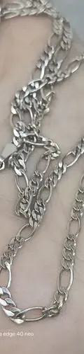 Cadena Tipo Cartier En Plata Fina .925 10.9grs 65cm 3mm Plateado Plateado — Coleccionables vintage, años NOW (foto 8)