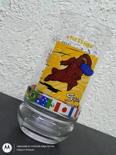 Vaso Coca Cola Olimpiadas Sydney 2000 Atletismo De Colección Transparente — Coleccionables vintage, años NOW