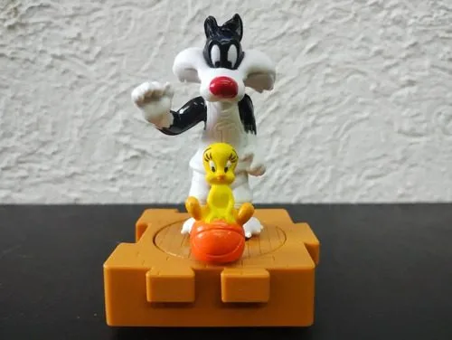 Silvestre Y Piolín Space Jam Looney Tunes Mc Donald's 1996 — Coleccionables vintage, años 90s