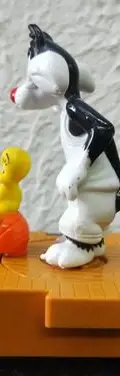 Silvestre Y Piolín Space Jam Looney Tunes Mc Donald's 1996 — Coleccionables vintage, años 90s (foto 2)