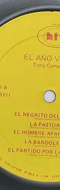 Disco Lp El Gran Disco De Tony Camargo El Año Viejo 1984 Estándar — Audio vintage, años 80s (foto 8)