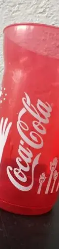 Vaso Promocional Coca Cola Manos Corazones Amor Rojo Retro — Coleccionables vintage, años 90s