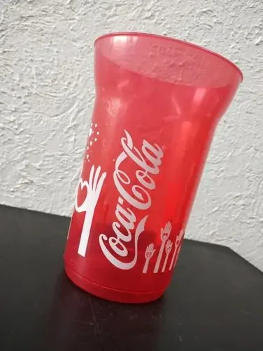 Vaso Promocional Coca Cola Manos Corazones Amor Rojo Retro — Coleccionables vintage, años 90s