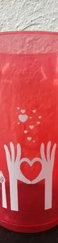 Vaso Promocional Coca Cola Manos Corazones Amor Rojo Retro — Coleccionables vintage, años 90s (foto 6)