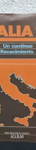 Italia Un Continuo Renacimiento Gran Atlas Enciclopédico #8 — Coleccionables vintage, años 70s