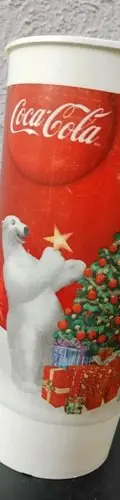 Vaso Coca Cola Navideño Oso Y Árbol Ayudar Está En Ti 2009 — Coleccionables vintage, años NOW