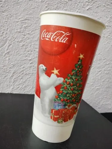 Vaso Coca Cola Navideño Oso Y Árbol Ayudar Está En Ti 2009